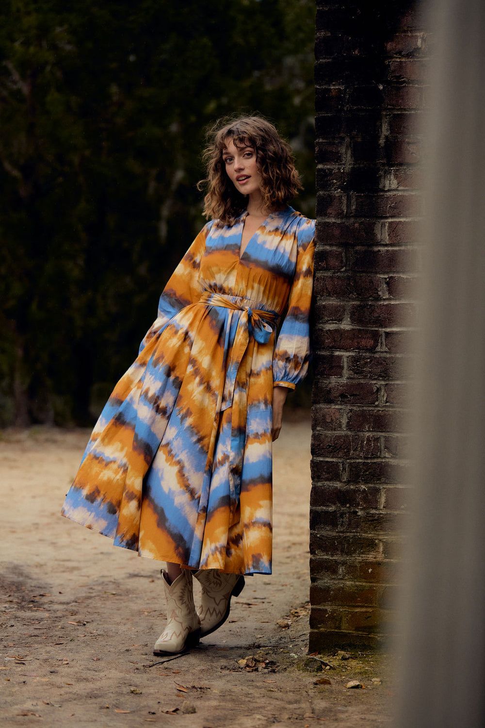 Palermo Dress, Golden Ombre