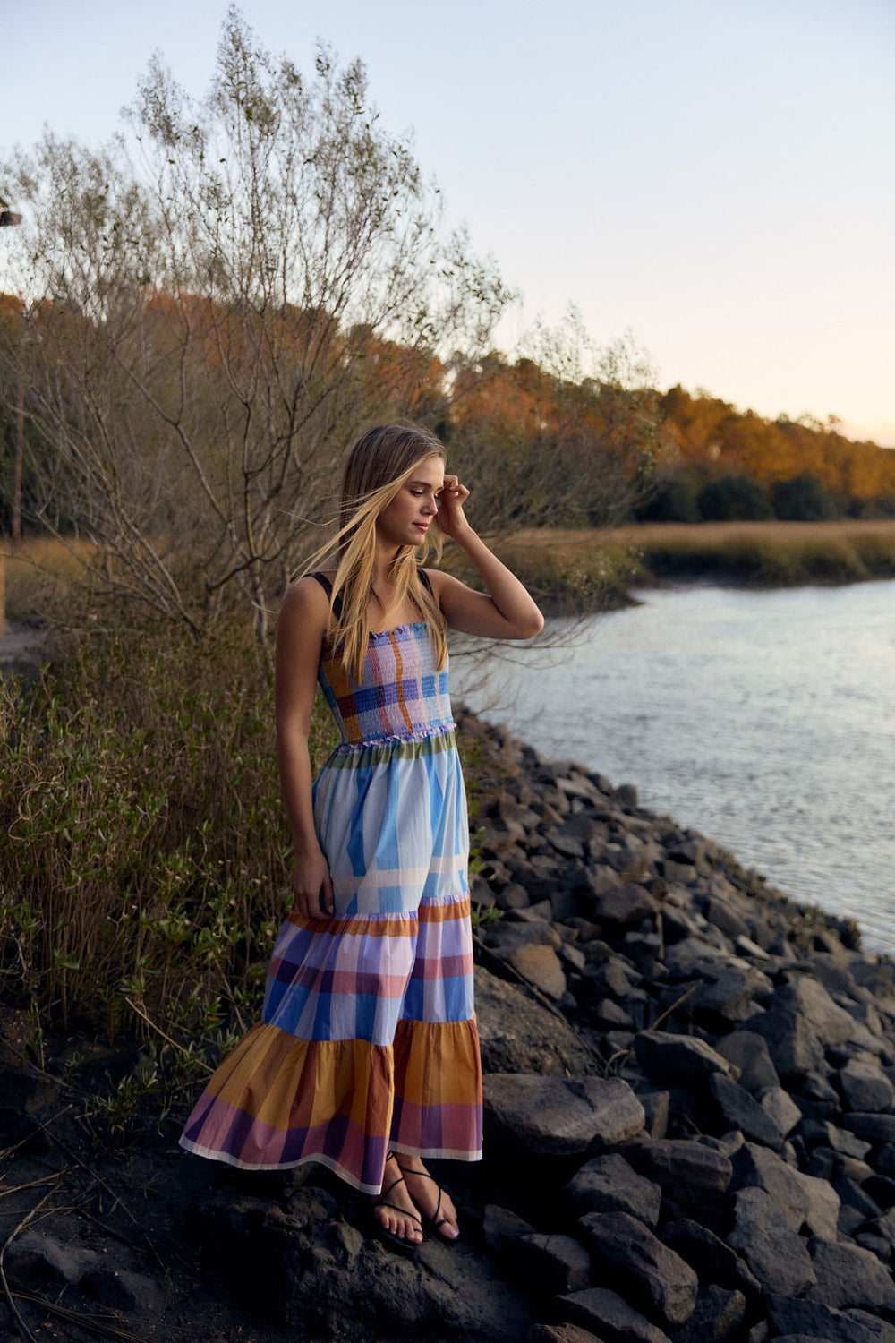 Milly Dress, Shetland Check