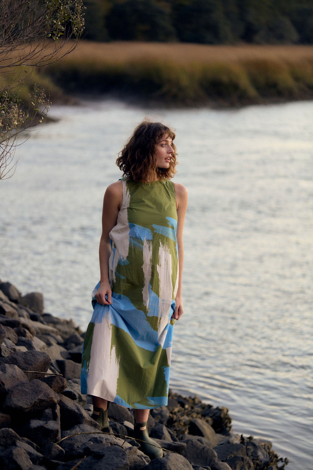 Dani Dress, Brushstroke