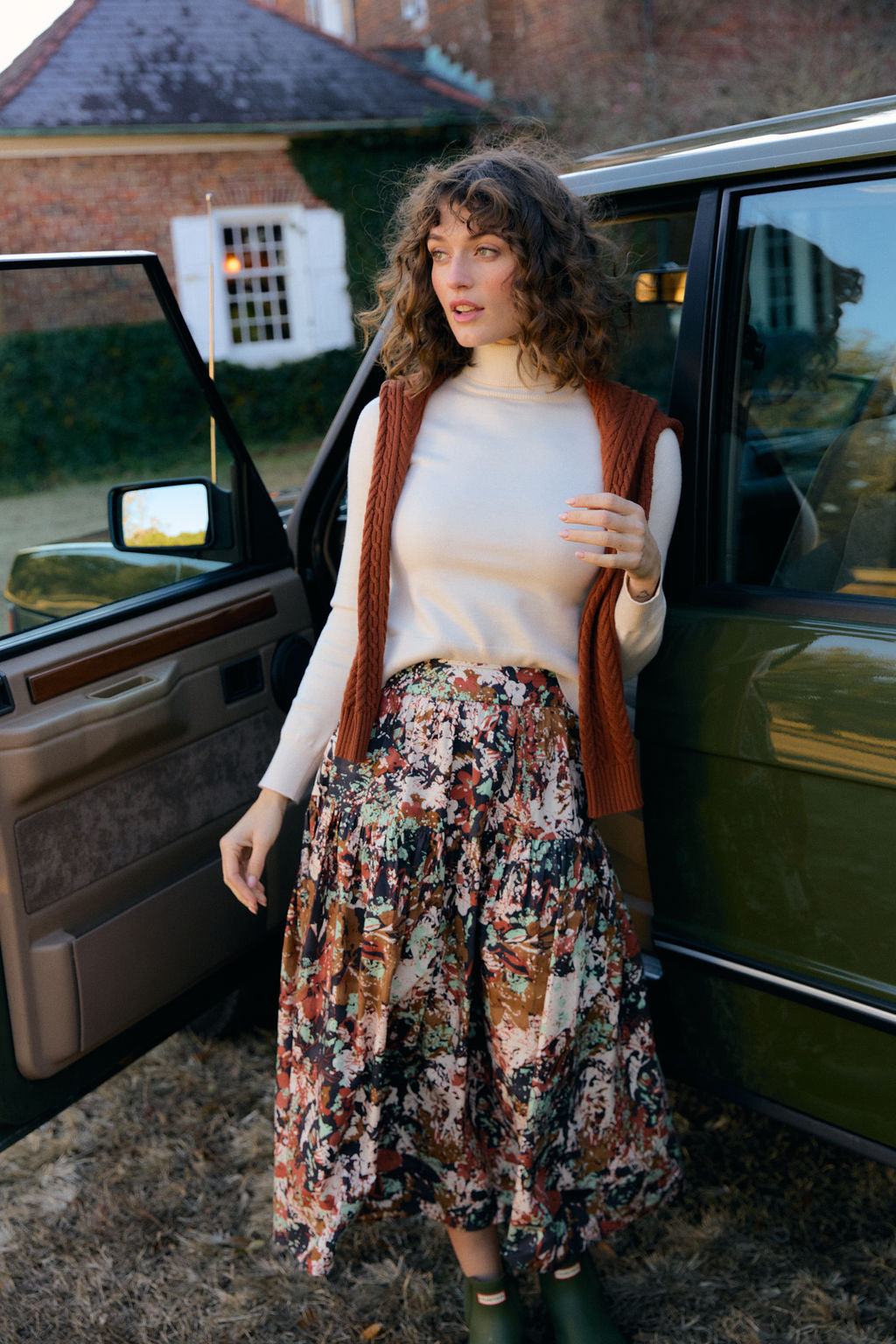 Quinn Skirt, Black Bramble
