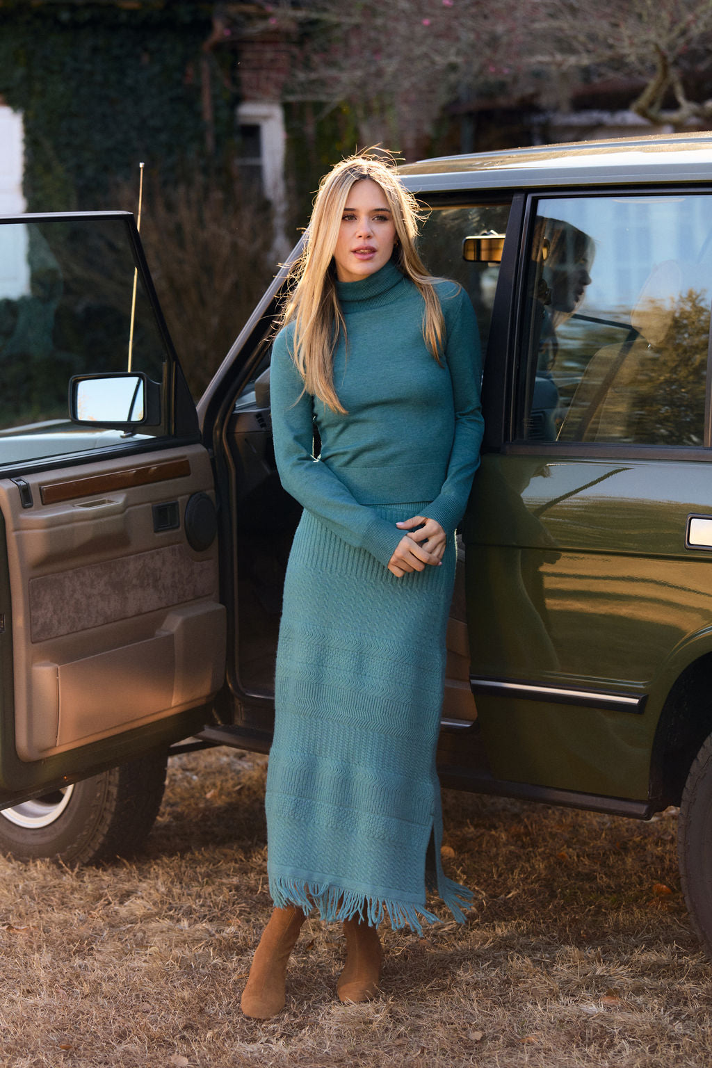 Birdie Skirt, New Teal