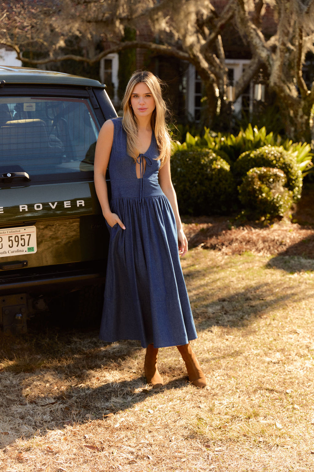 Asha Dress, Denim