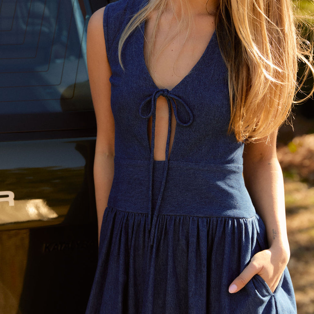 Asha Dress, Denim