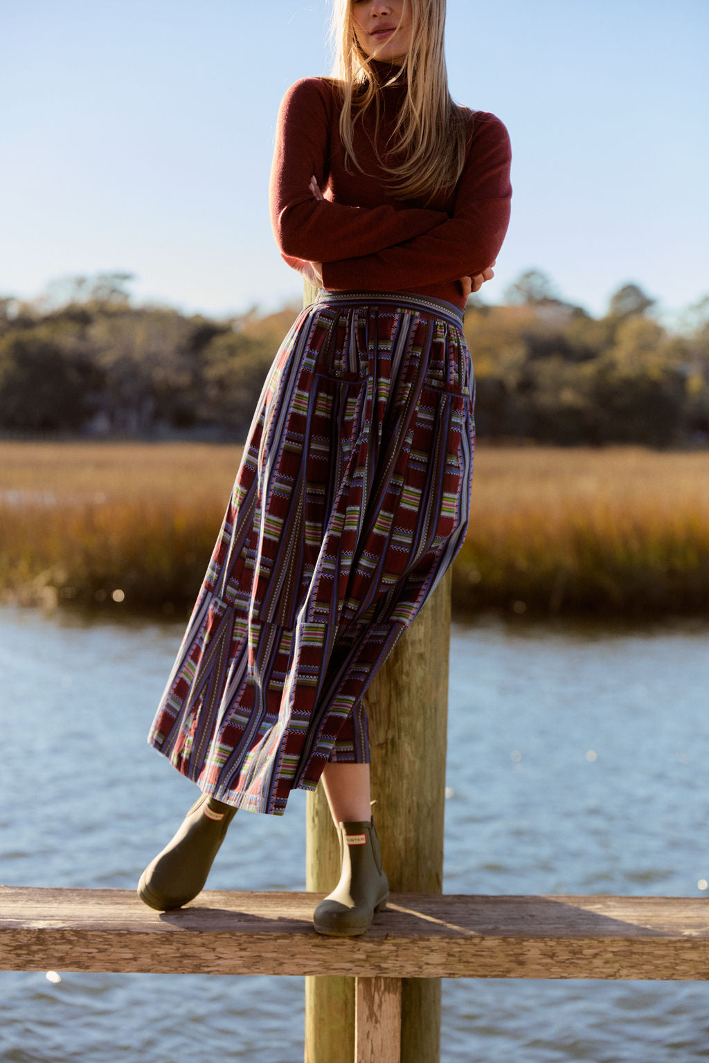 Gabby Skirt, Basketweave