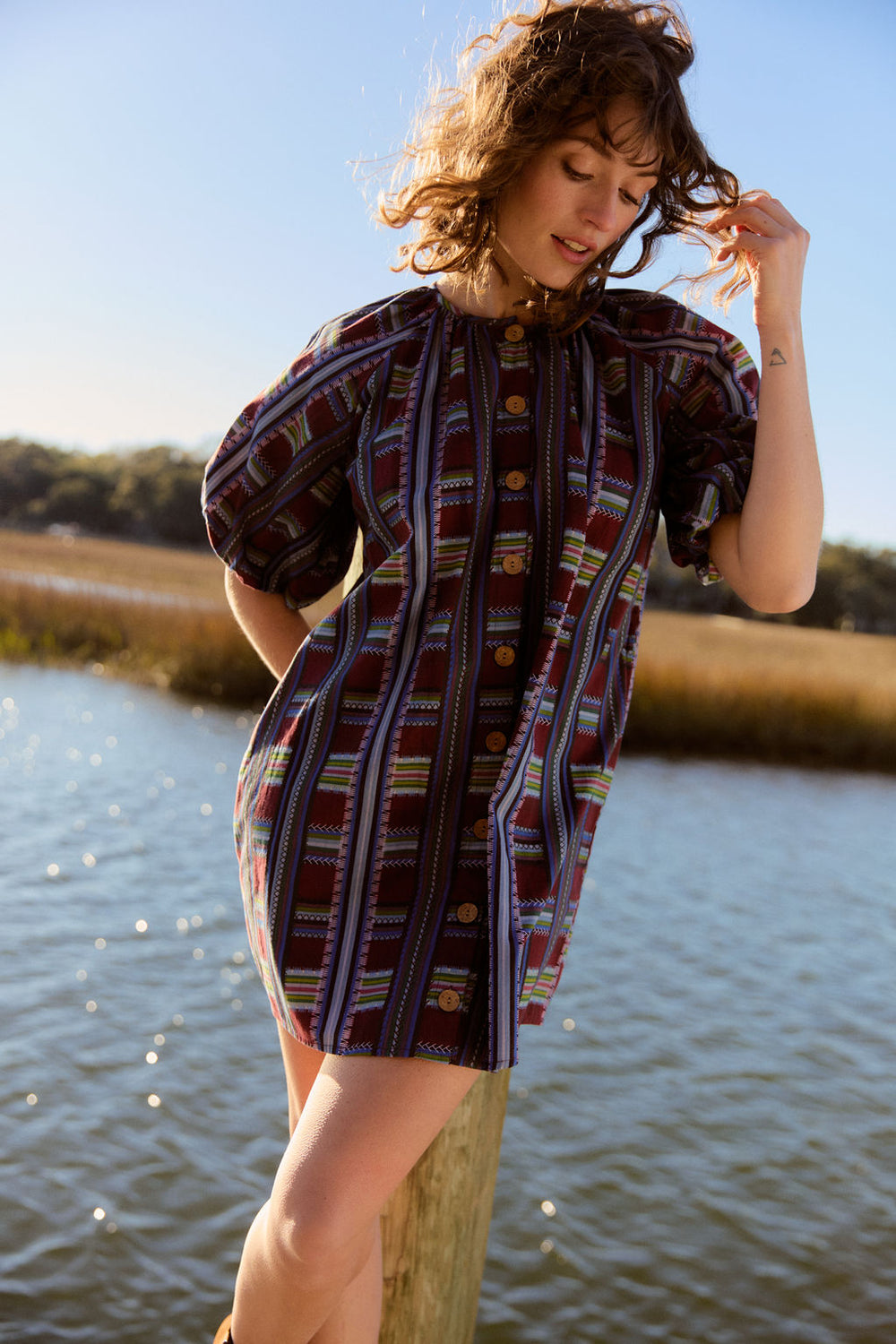 Frannie Dress, Basketweave