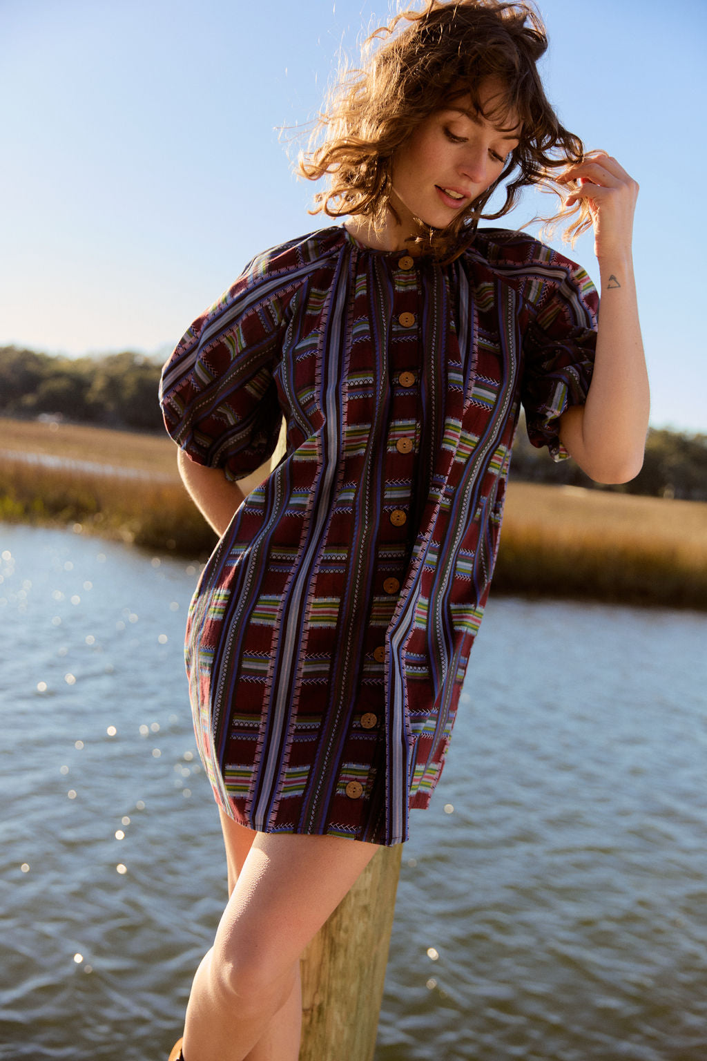 Frannie Dress, Basketweave