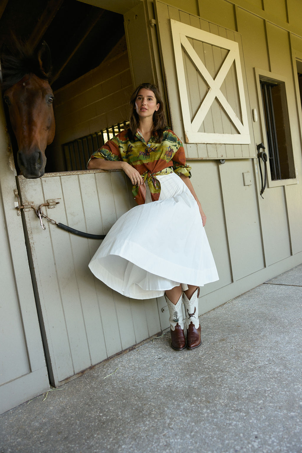 Harrison Skirt, White
