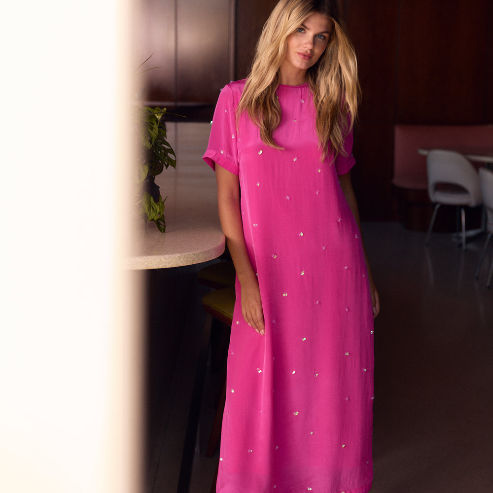 Gwenyth Dress, Dragonfruit