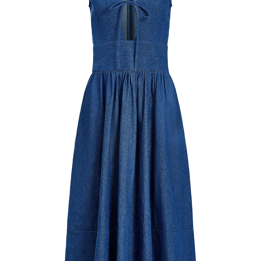 
                      
                        Asha Dress, Denim
                      
                    