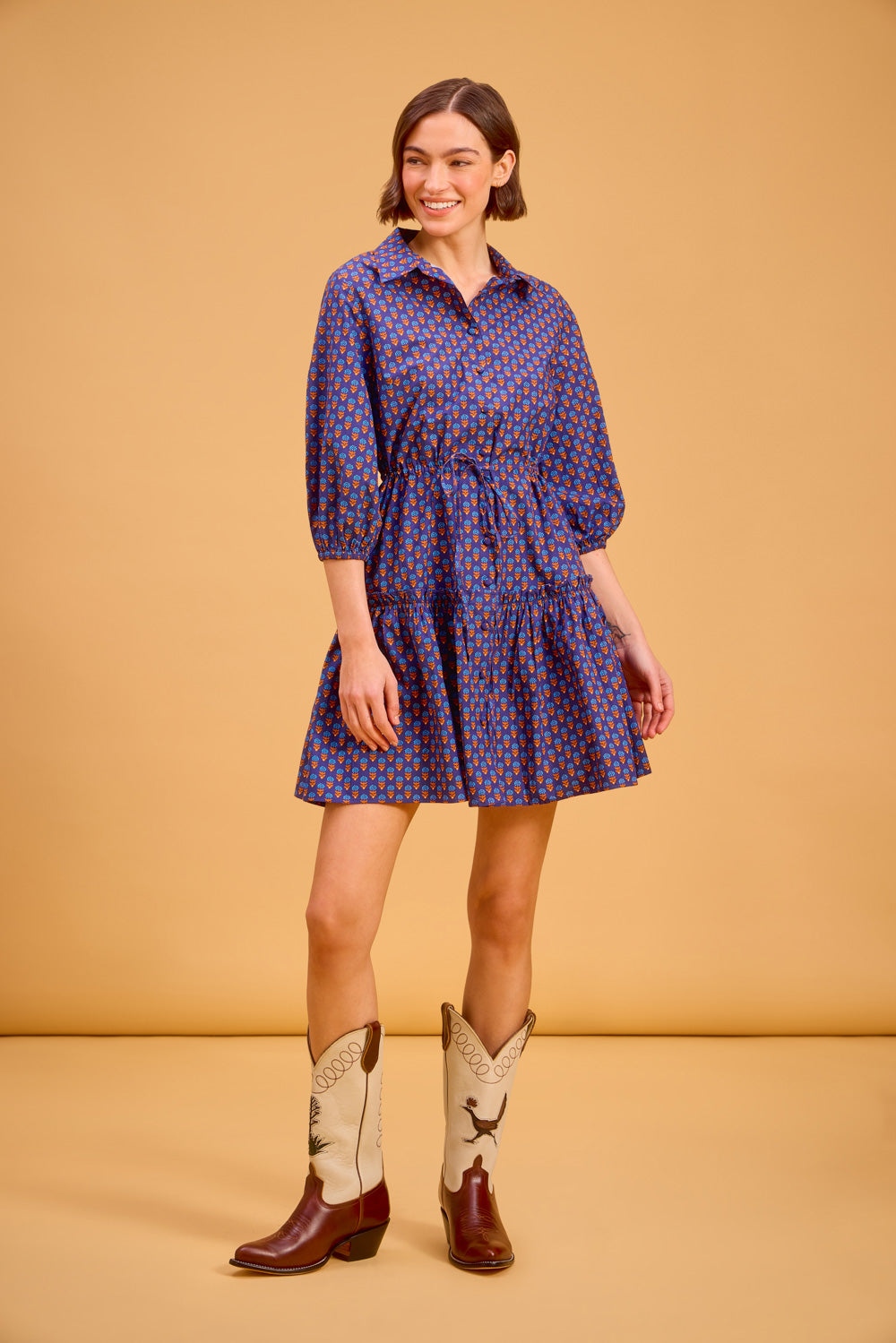 Brynn Dress, Yucca Bloom