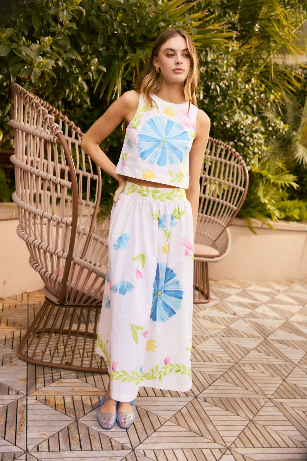 Kit Skirt, Flora Painted