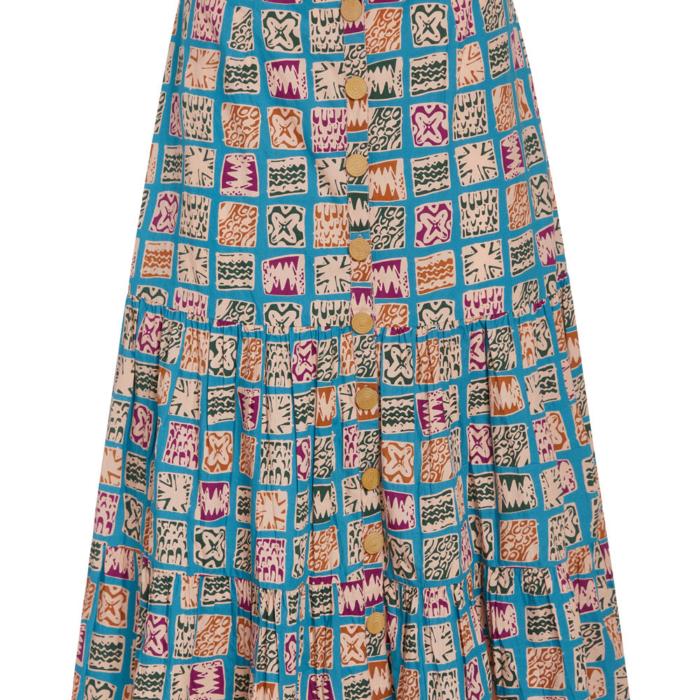 
                      
                        Eloise Skirt, Sea Tiles
                      
                    