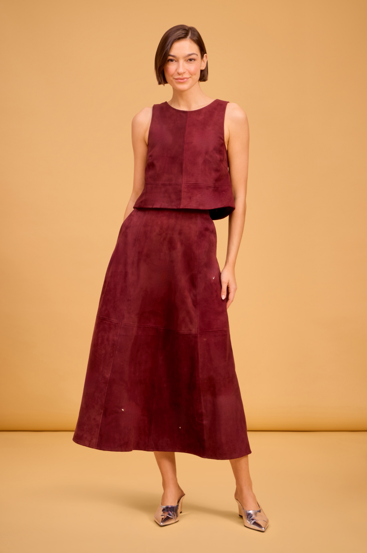 Asbury Skirt, Fig (No Embellishment)