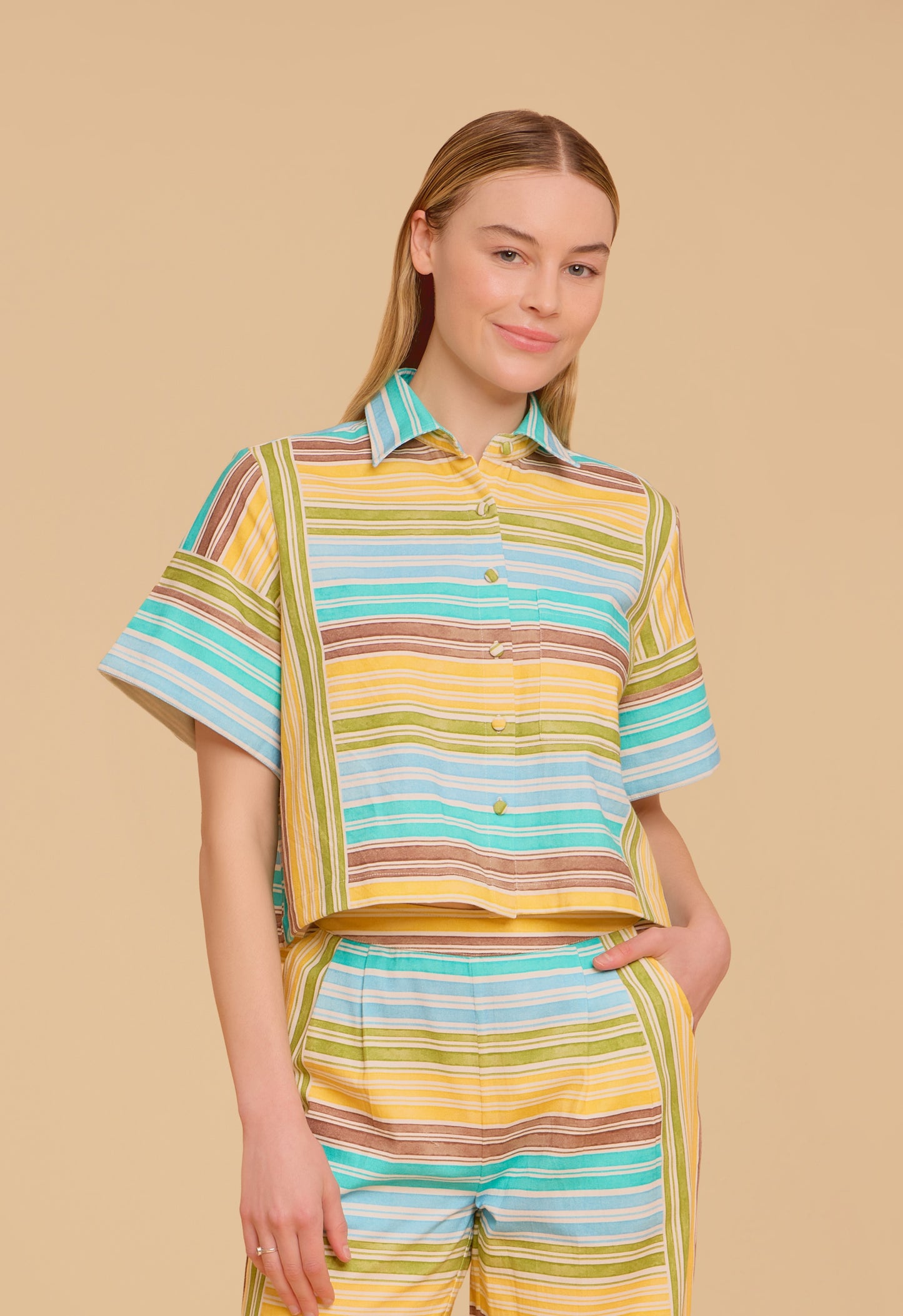 Kyle Shirt, Laurel Stripe
