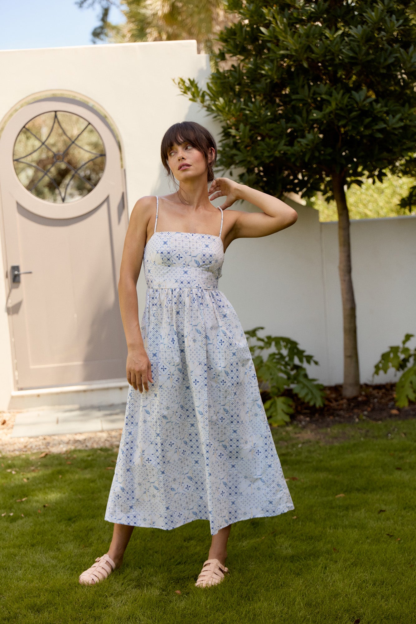 Lillian Dress, Delft Tile