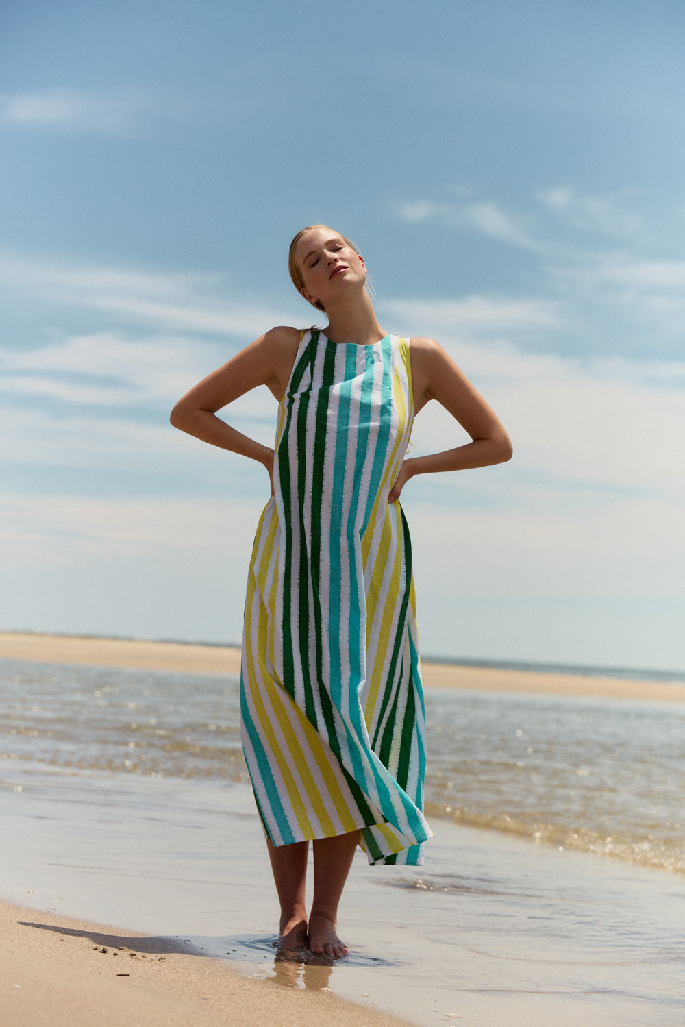 Dani Dress, Sorrento Stripe
