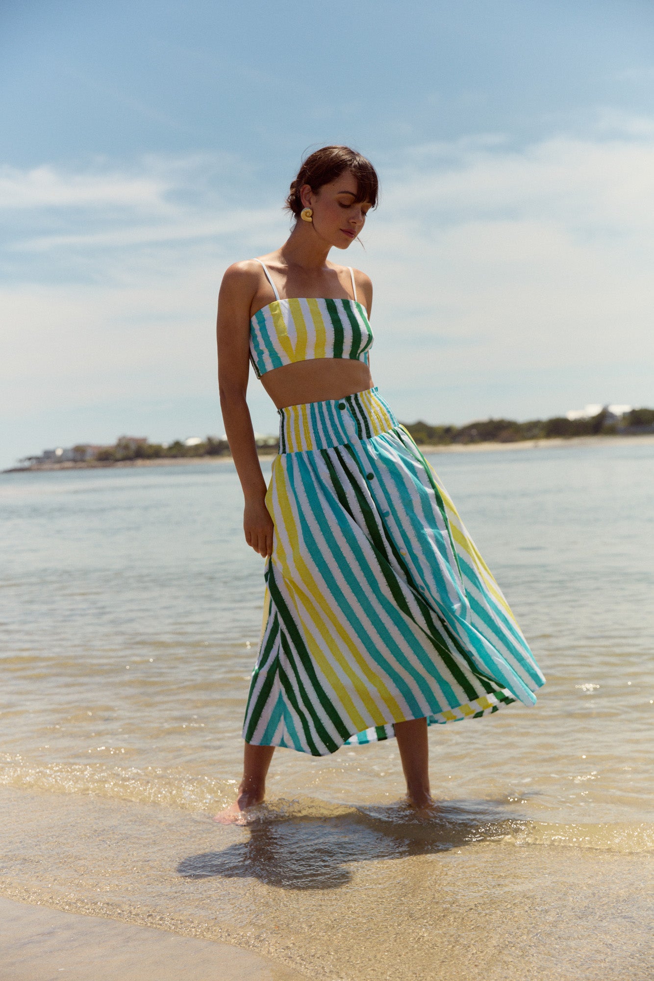 Georgia Skirt, Sorrento Stripe