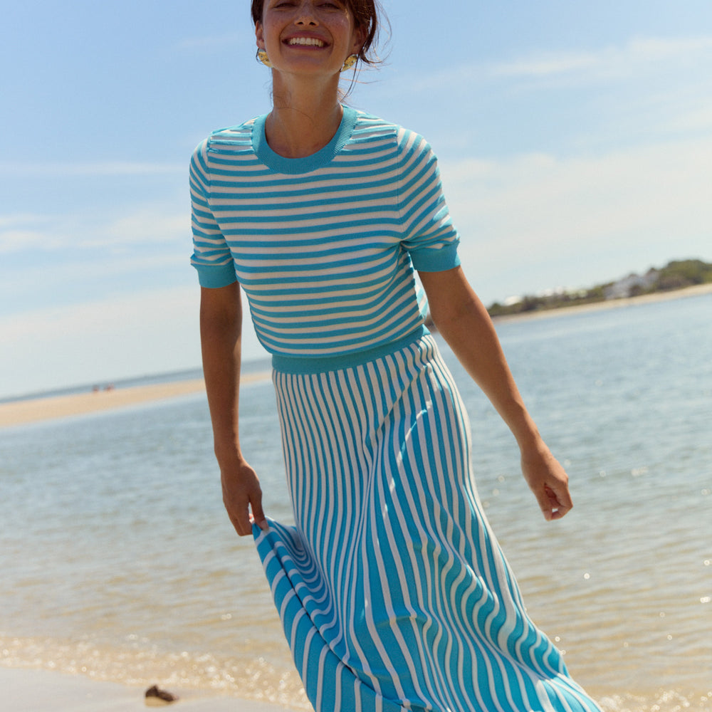 
                      
                        Gerty Skirt, Teal Knit
                      
                    