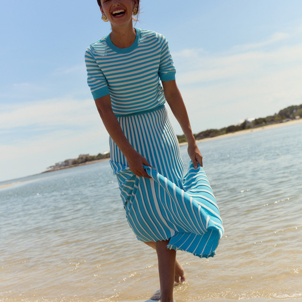 
                      
                        Gerty Skirt, Teal Knit
                      
                    