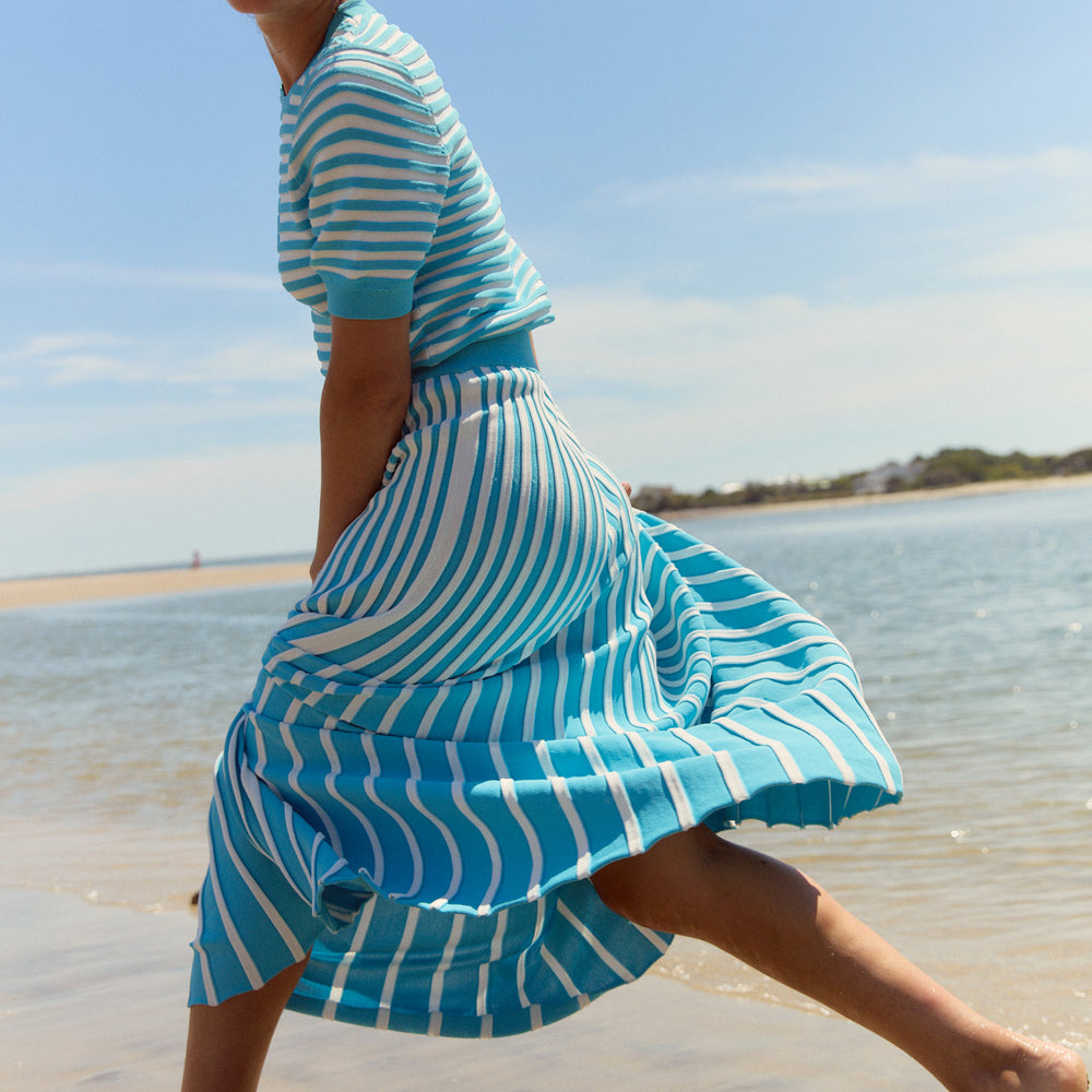 
                      
                        Gerty Skirt, Teal Knit
                      
                    