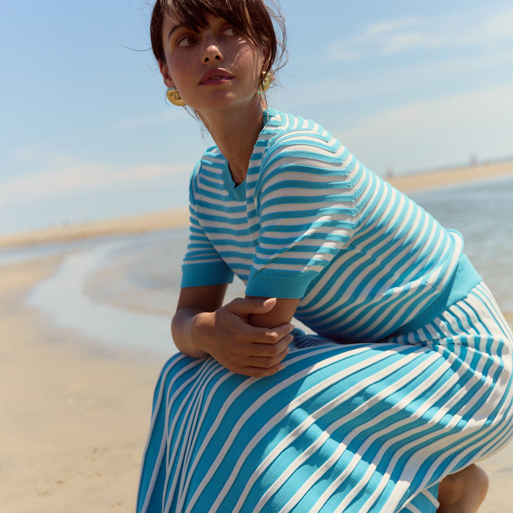 
                      
                        Gerty Skirt, Teal Knit
                      
                    