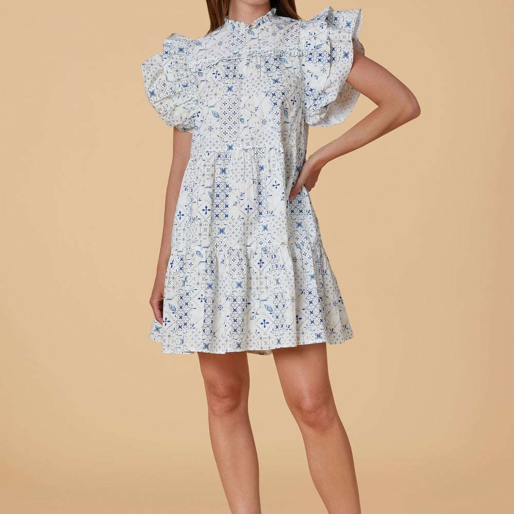 
                      
                        Zoe Dress, Delft Tile
                      
                    