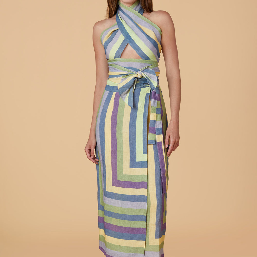 
                      
                        Leigh Wrap Skirt, Plaza
                      
                    