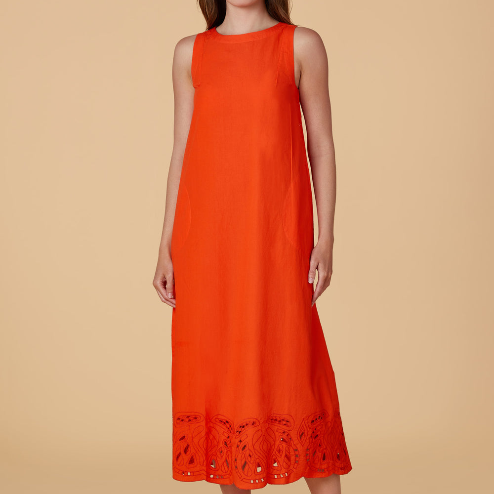 Dani Dress, Vermilion