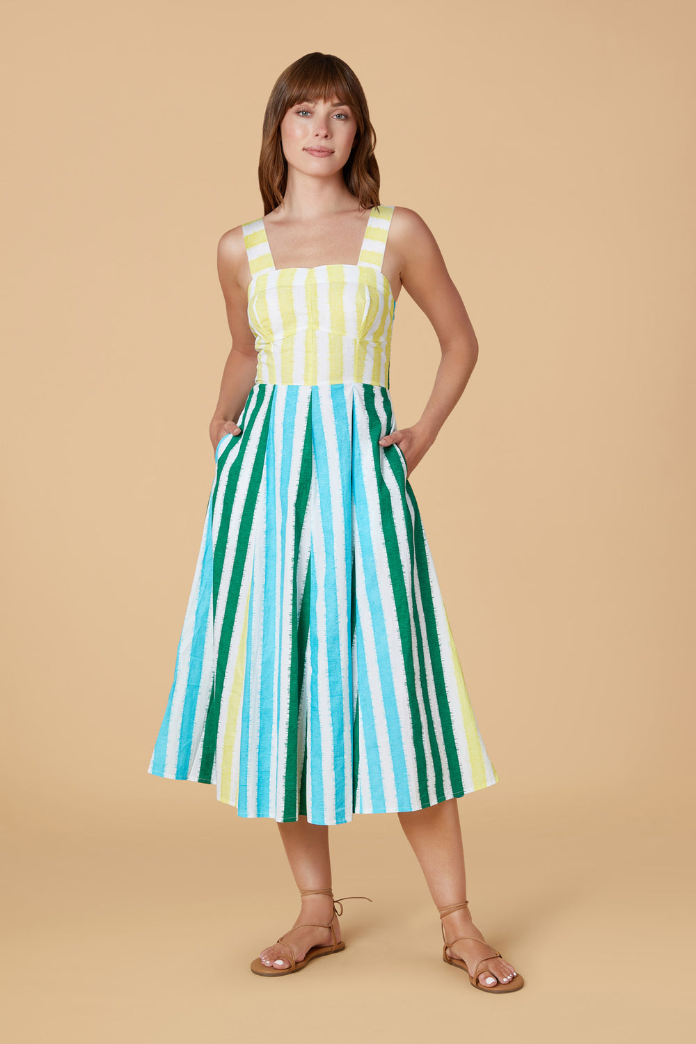 Alice Dress, Sorrento Stripe