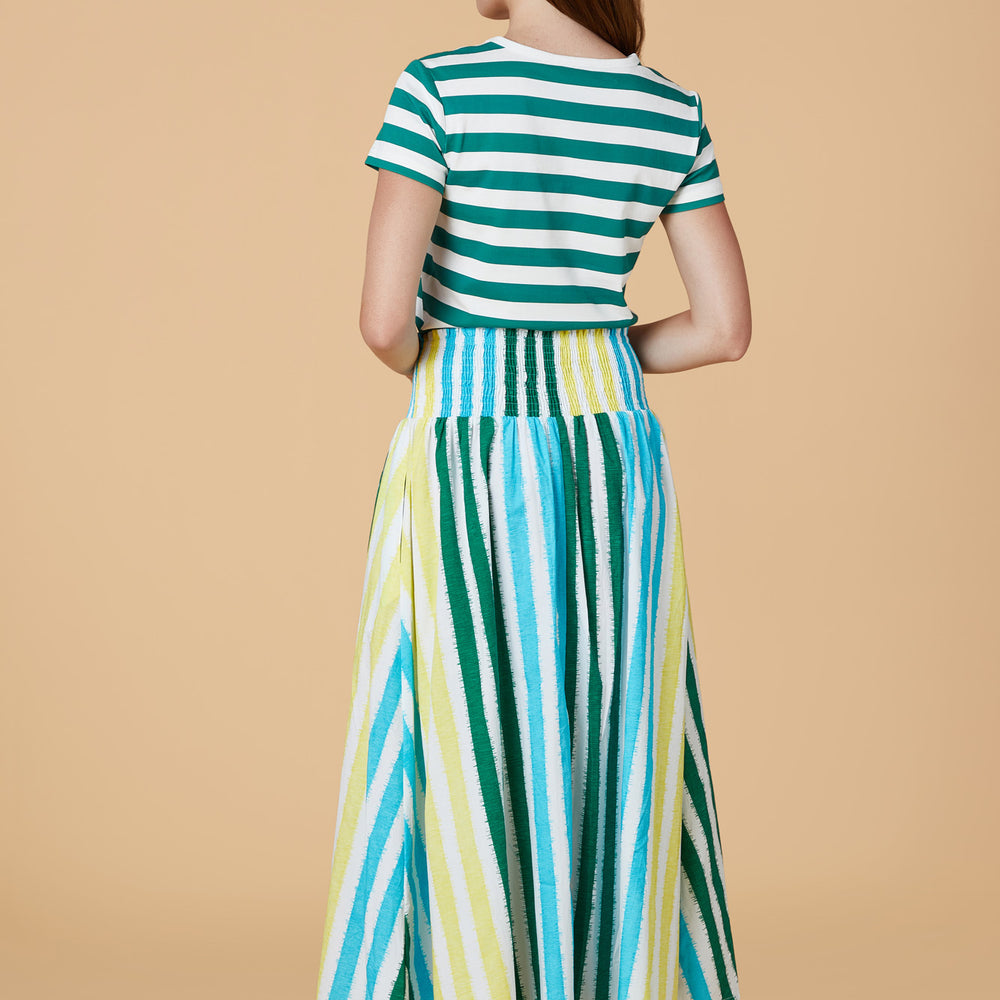 
                      
                        Tee, Marine Green Stripe
                      
                    