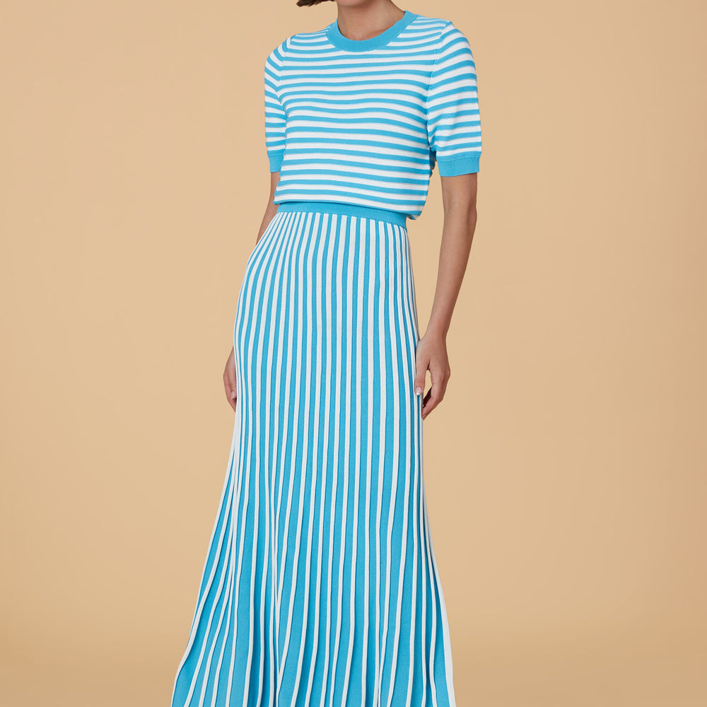 Gerty Skirt, Teal Knit