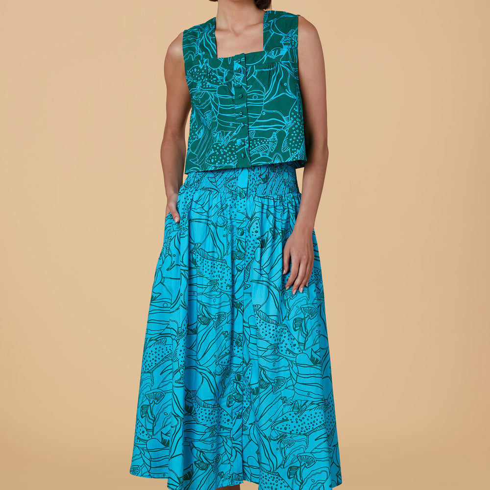 
                      
                        Georgia Skirt, Reef Reverse
                      
                    