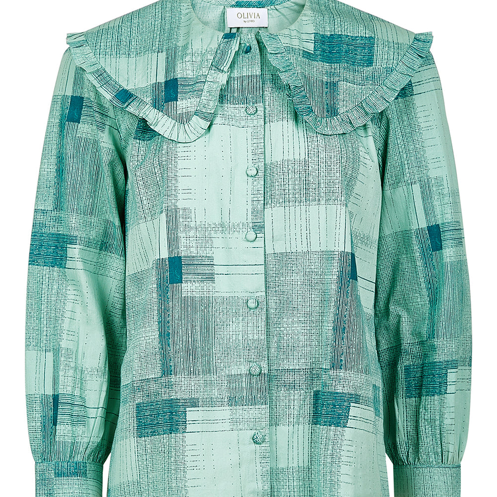 
                      
                        Liz Shirt, Blue Print
                      
                    
