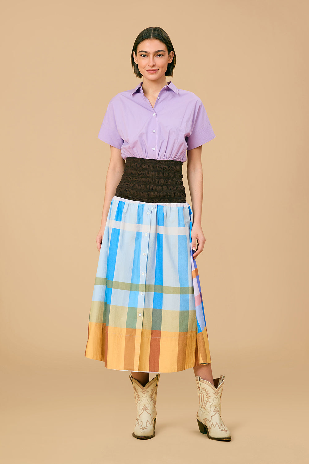 Margot Dress, Shetland Check