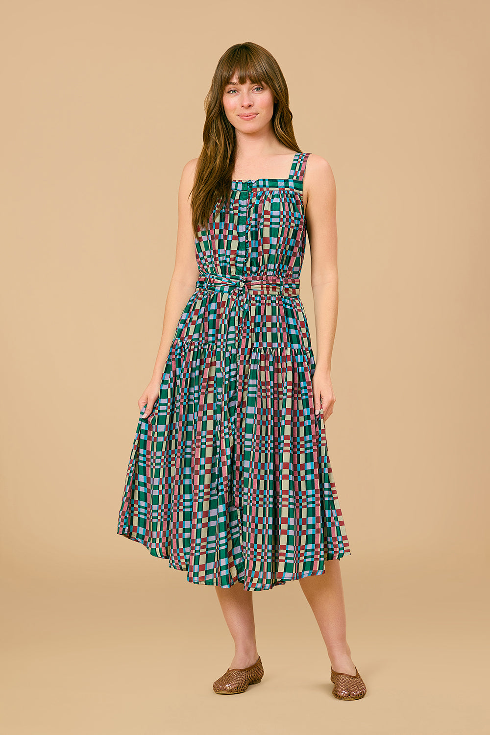 Cami Dress, Highland Mosaic