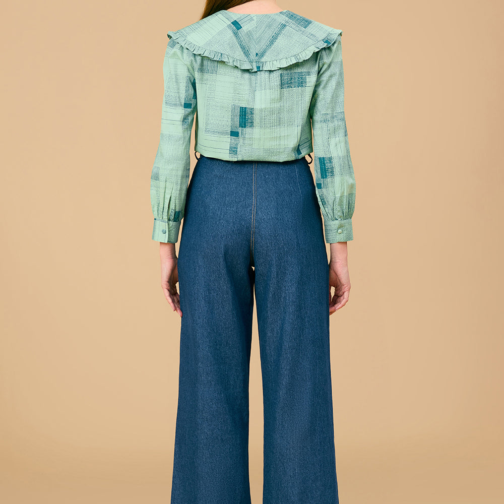 Liz Shirt, Blue Print