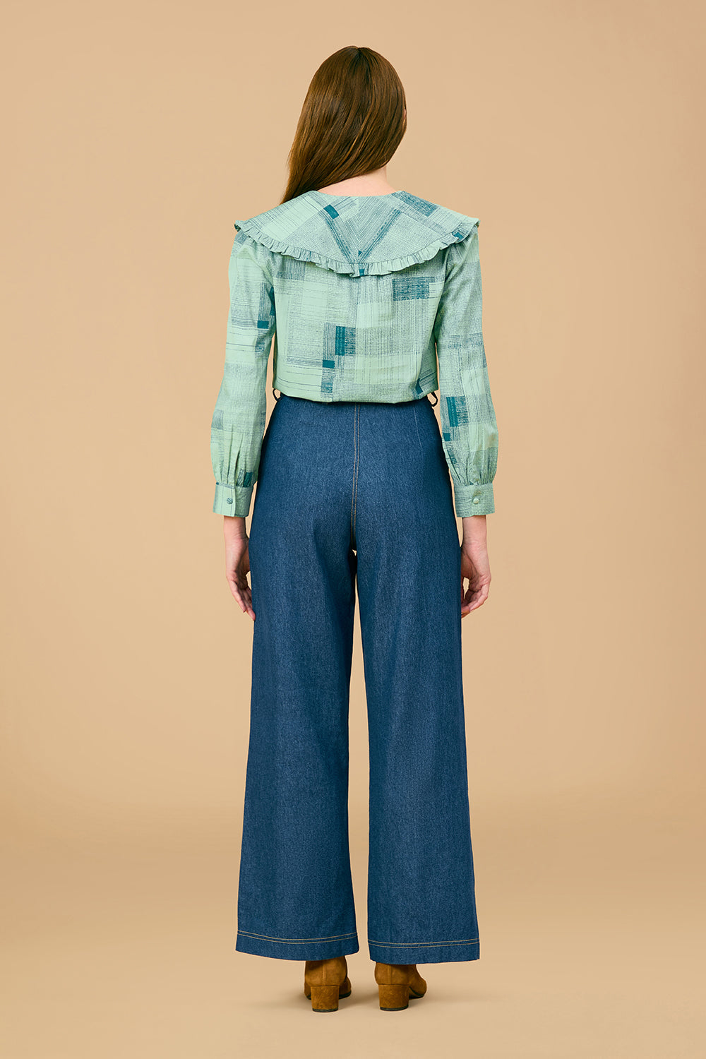 Liz Shirt, Blue Print