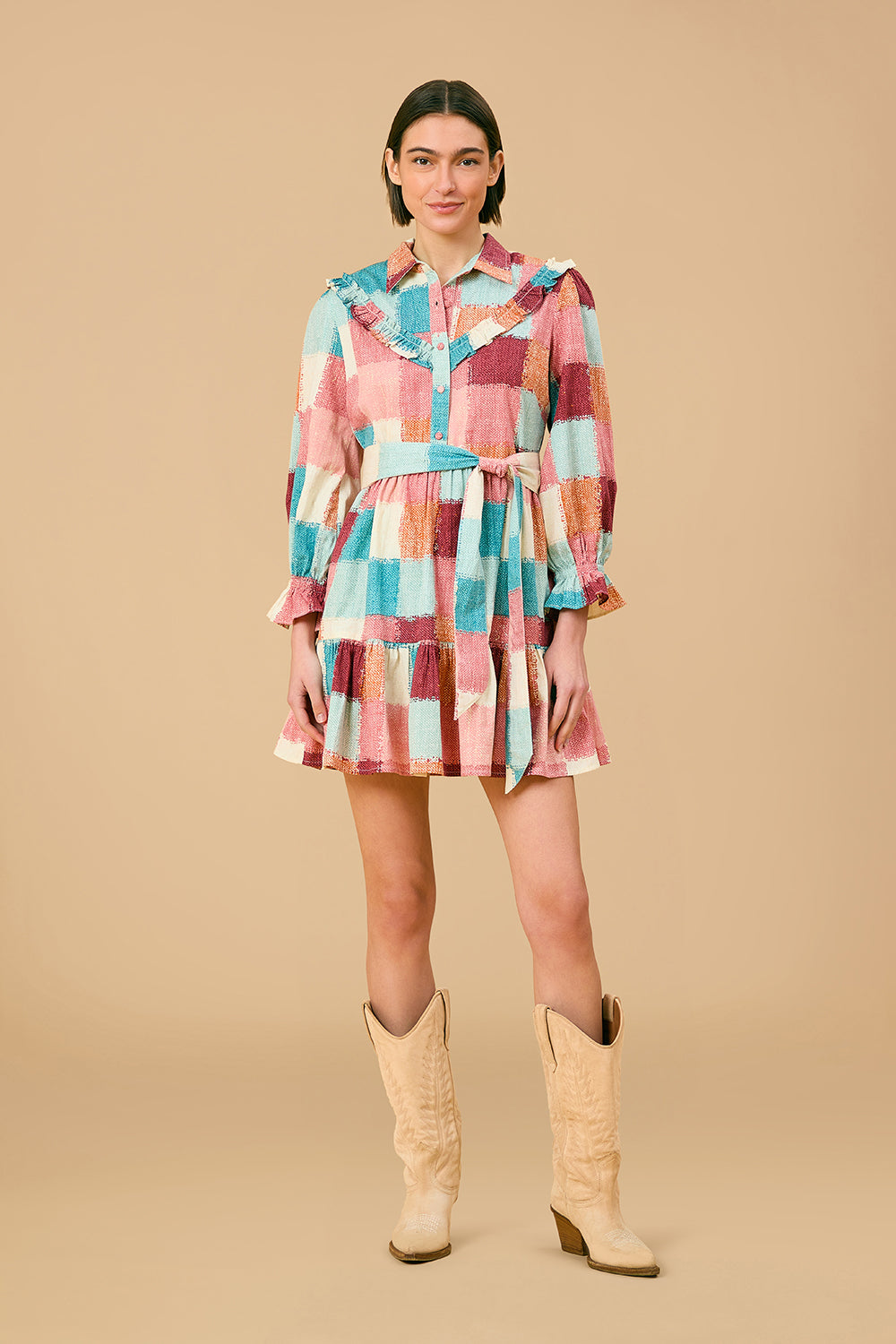 Dale Dress, Cottage Quilt