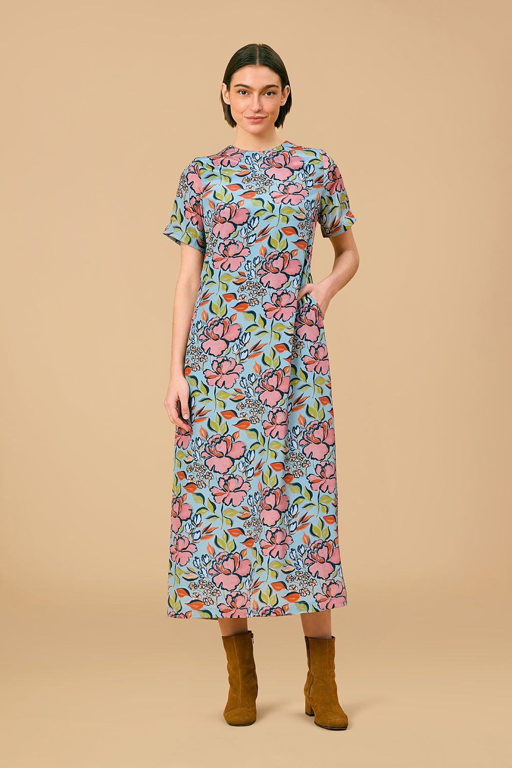 Gwenyth Dress, Rosewood
