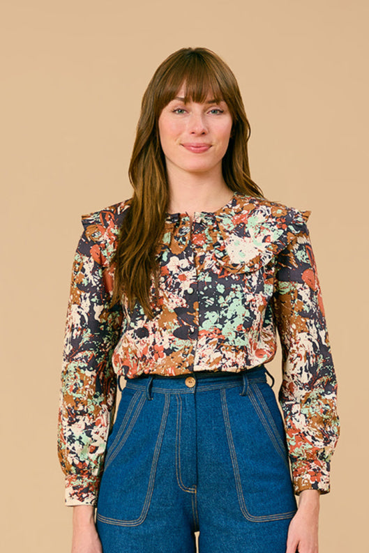 Liz Shirt, Black Bramble