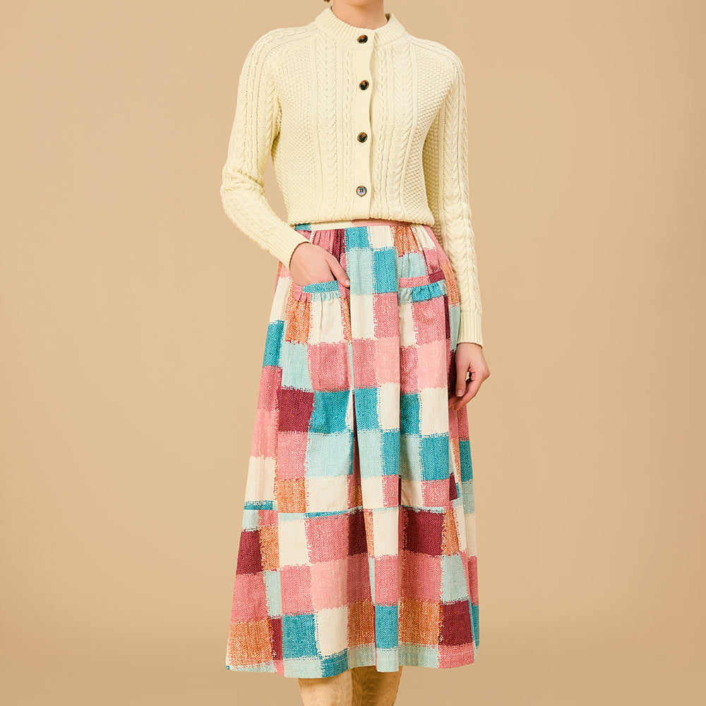 Gabby Skirt, Cottage Quilt