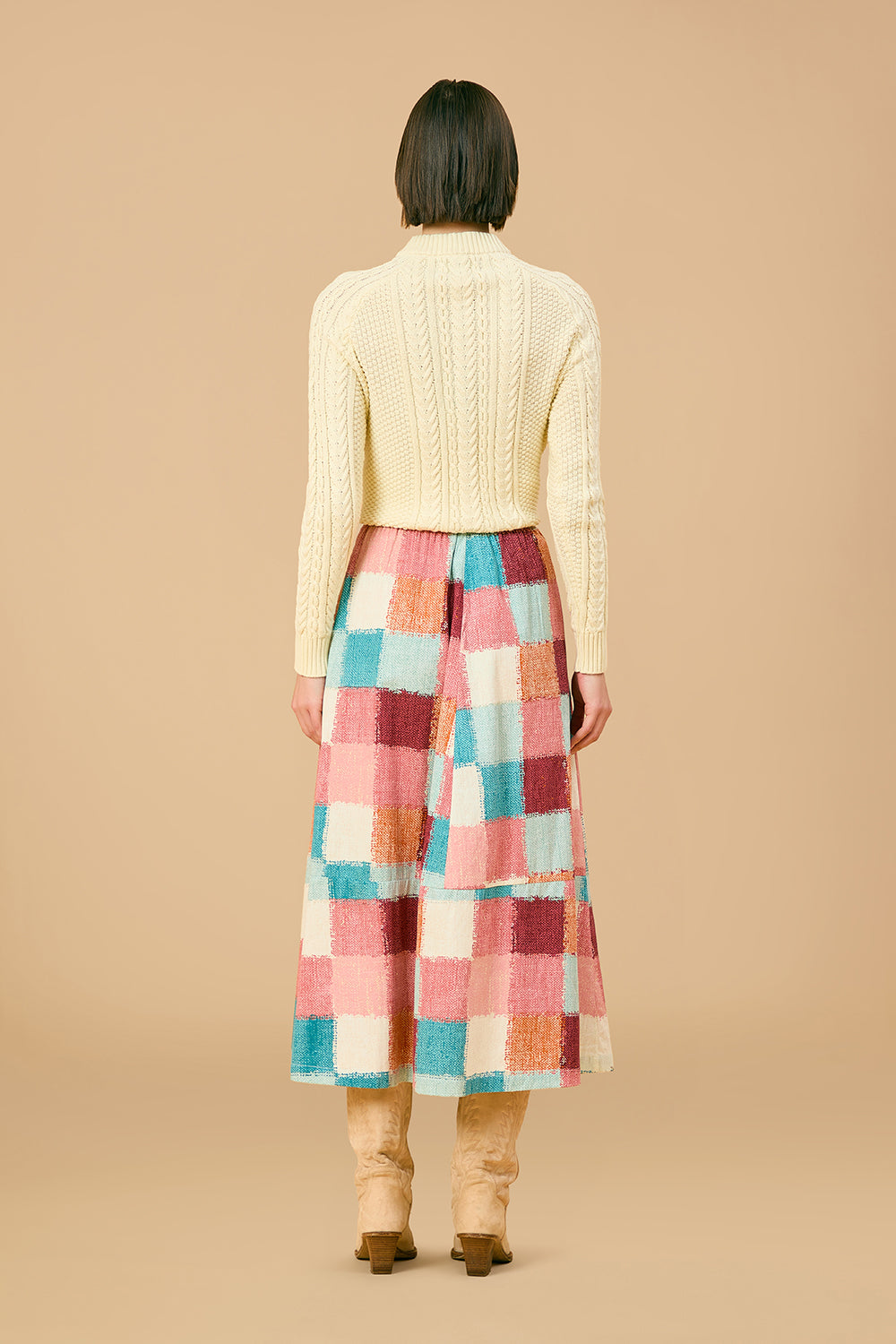 Fisherman Cardigan, Ivory