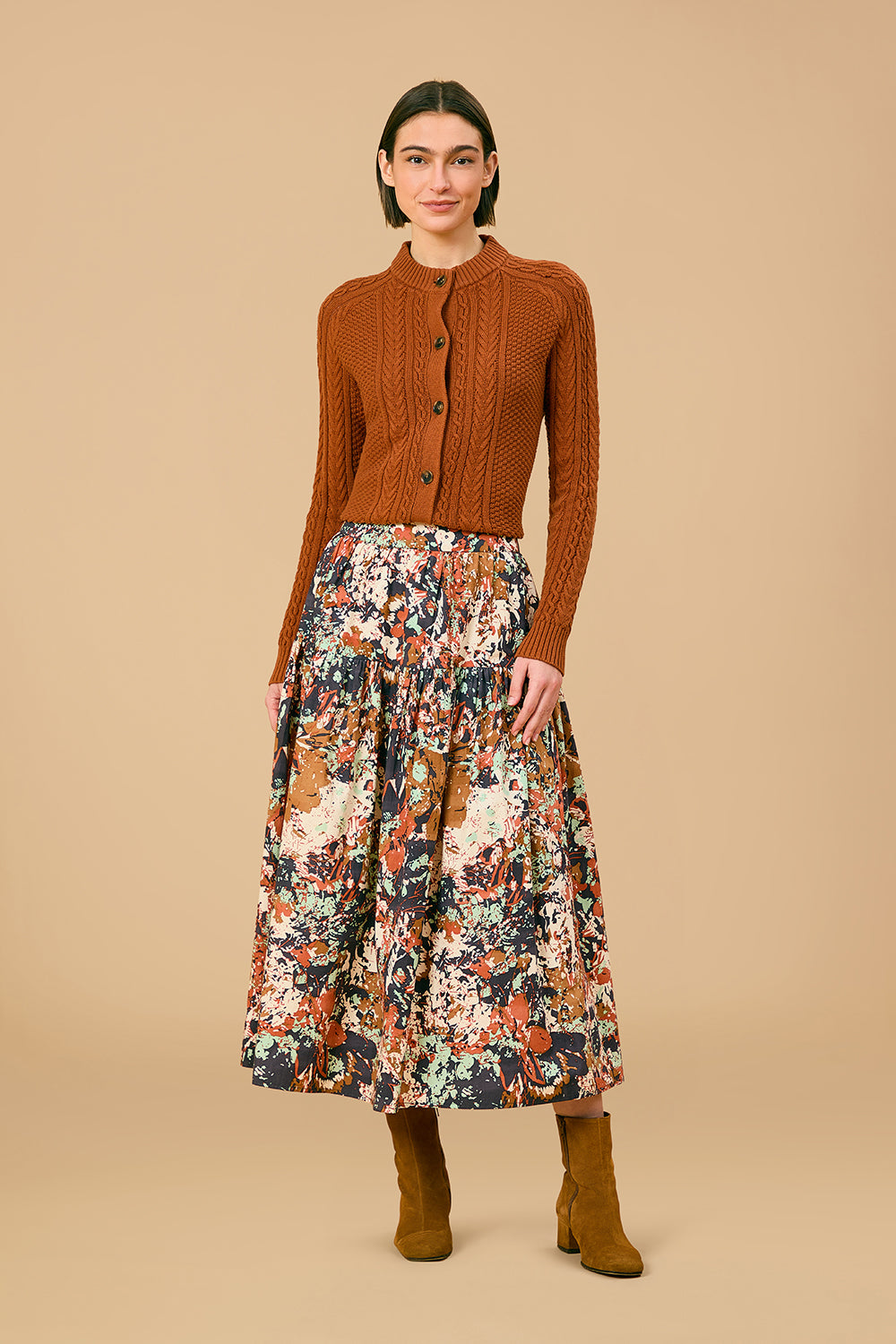 Quinn Skirt, Black Bramble