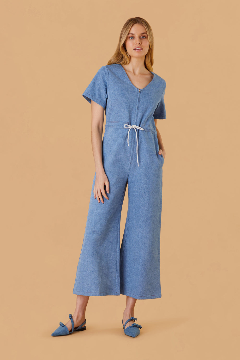 Farrah Jumpsuit, Denim