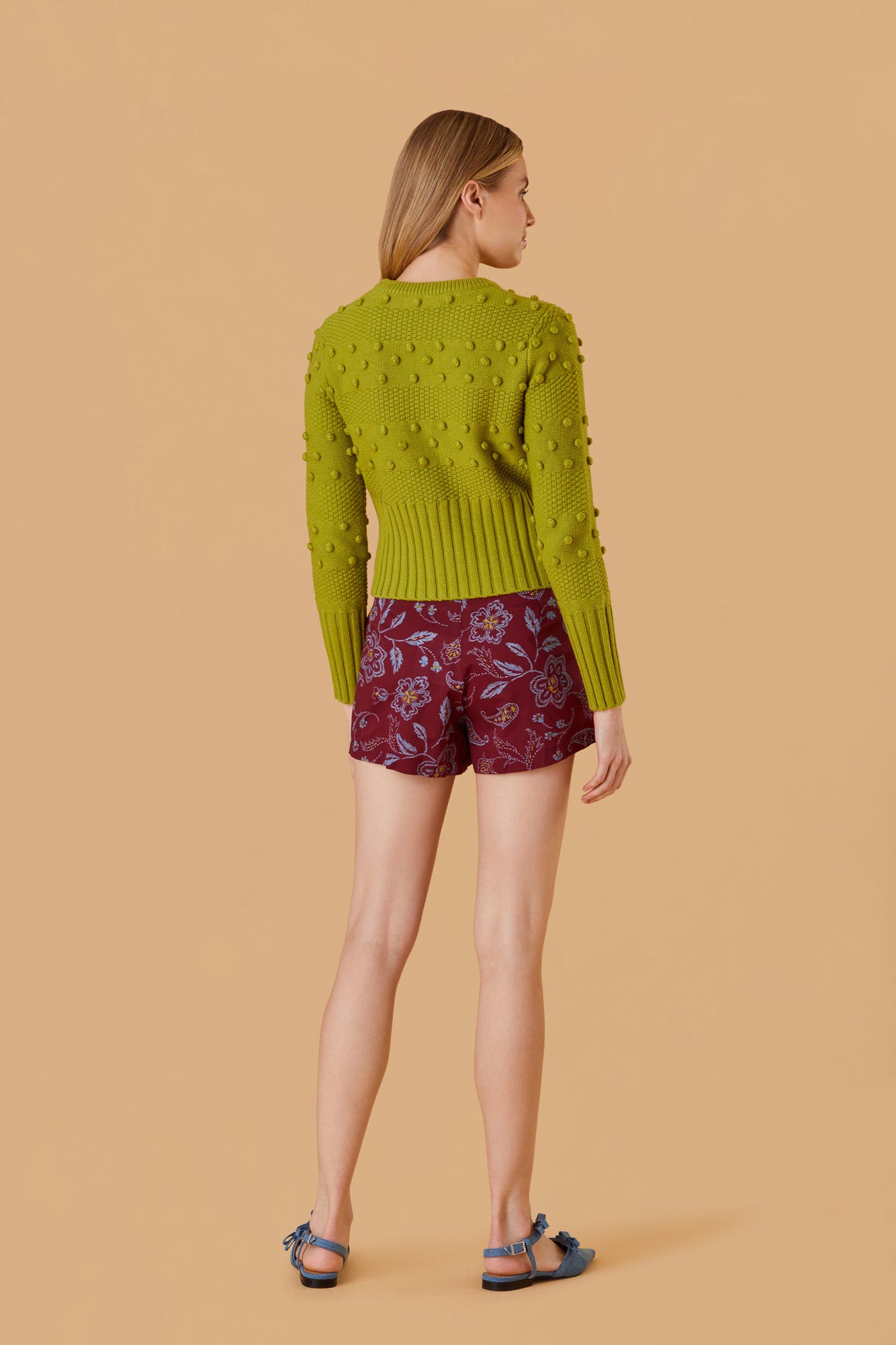 Florence Bobble Sweater, Green