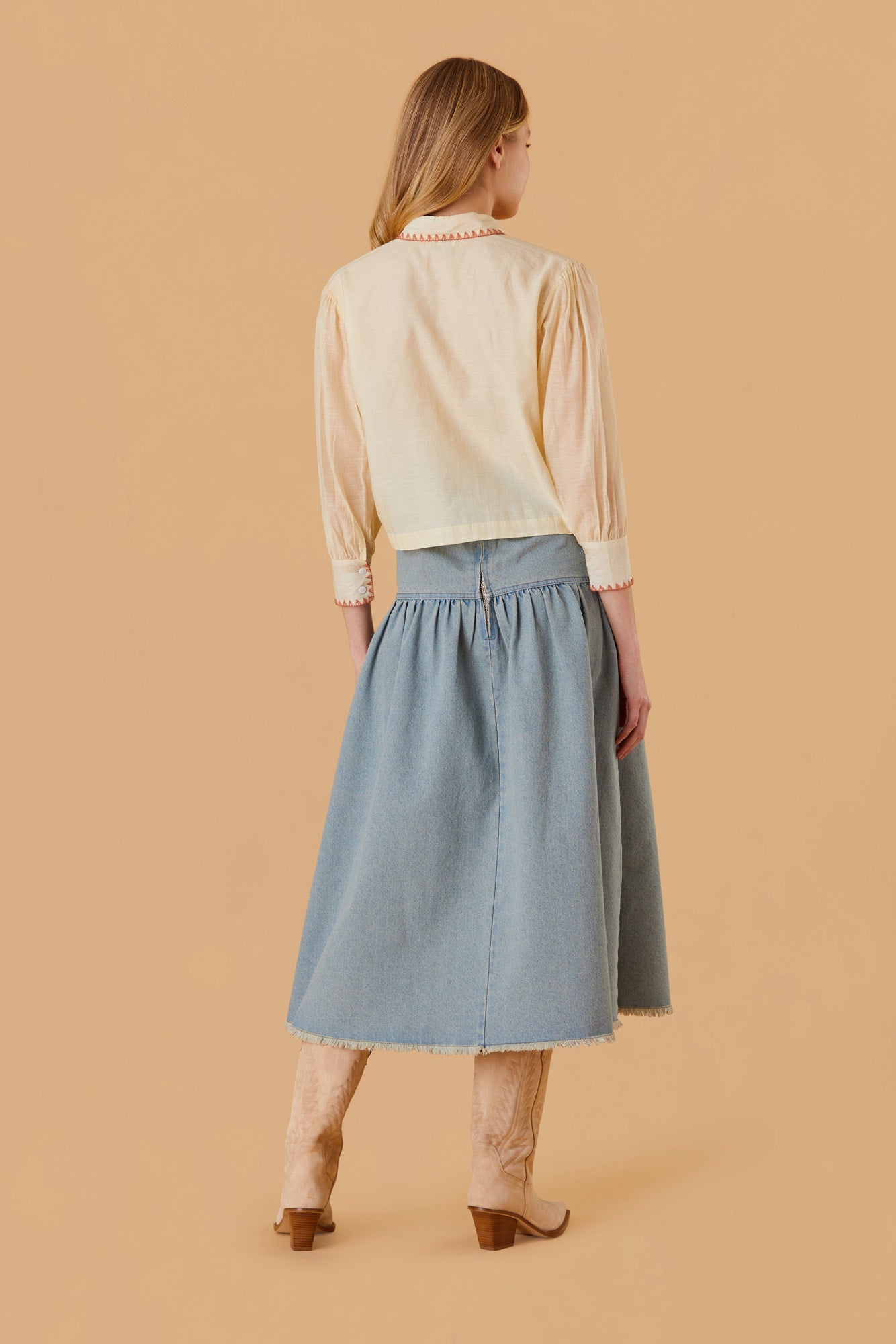 Quinn Skirt, Denim