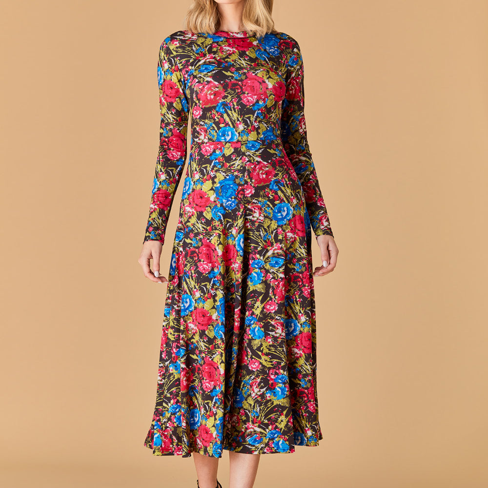 
                      
                        Phoebe Dress, Festive Floral
                      
                    