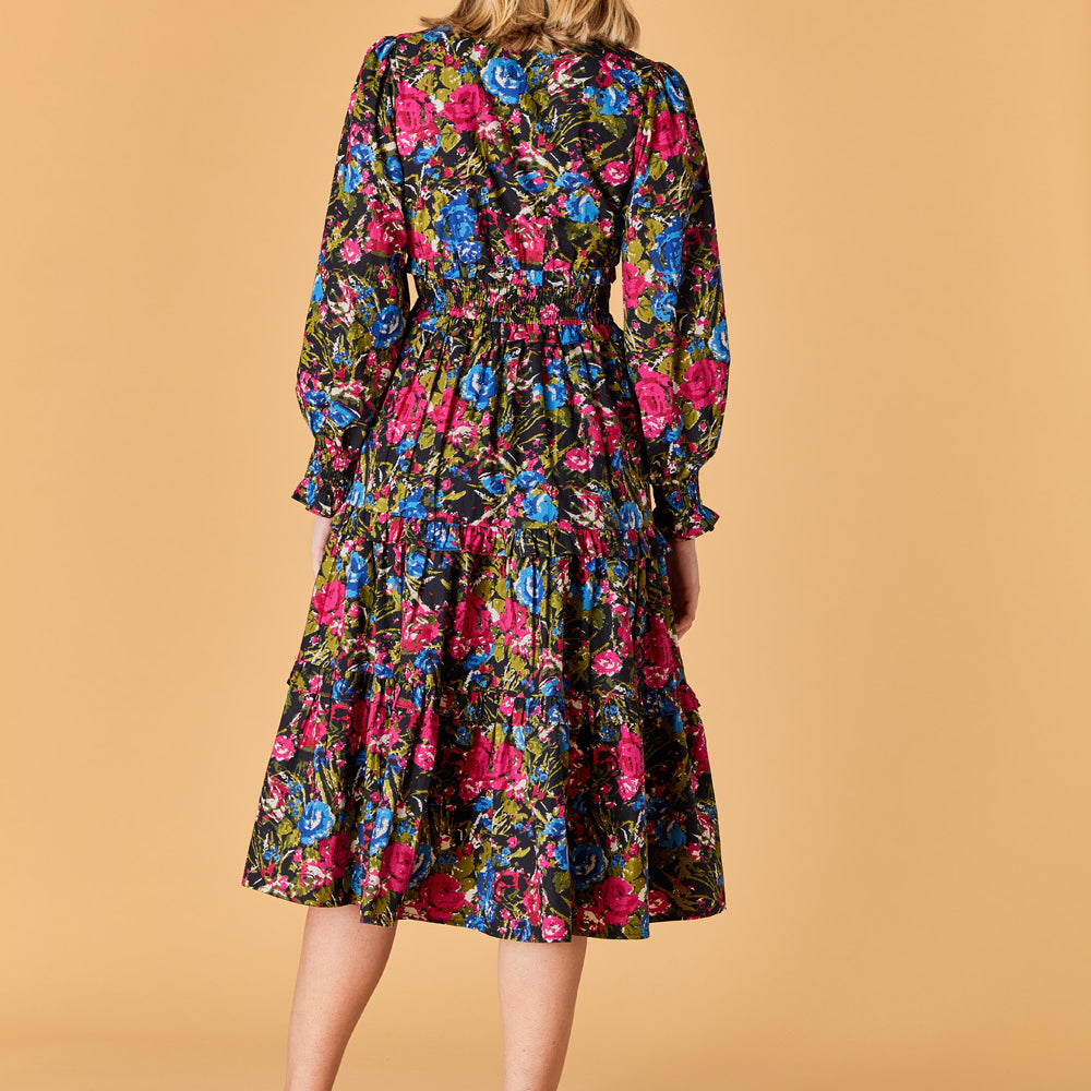 
                      
                        Sloan Dress, Festive Floral
                      
                    