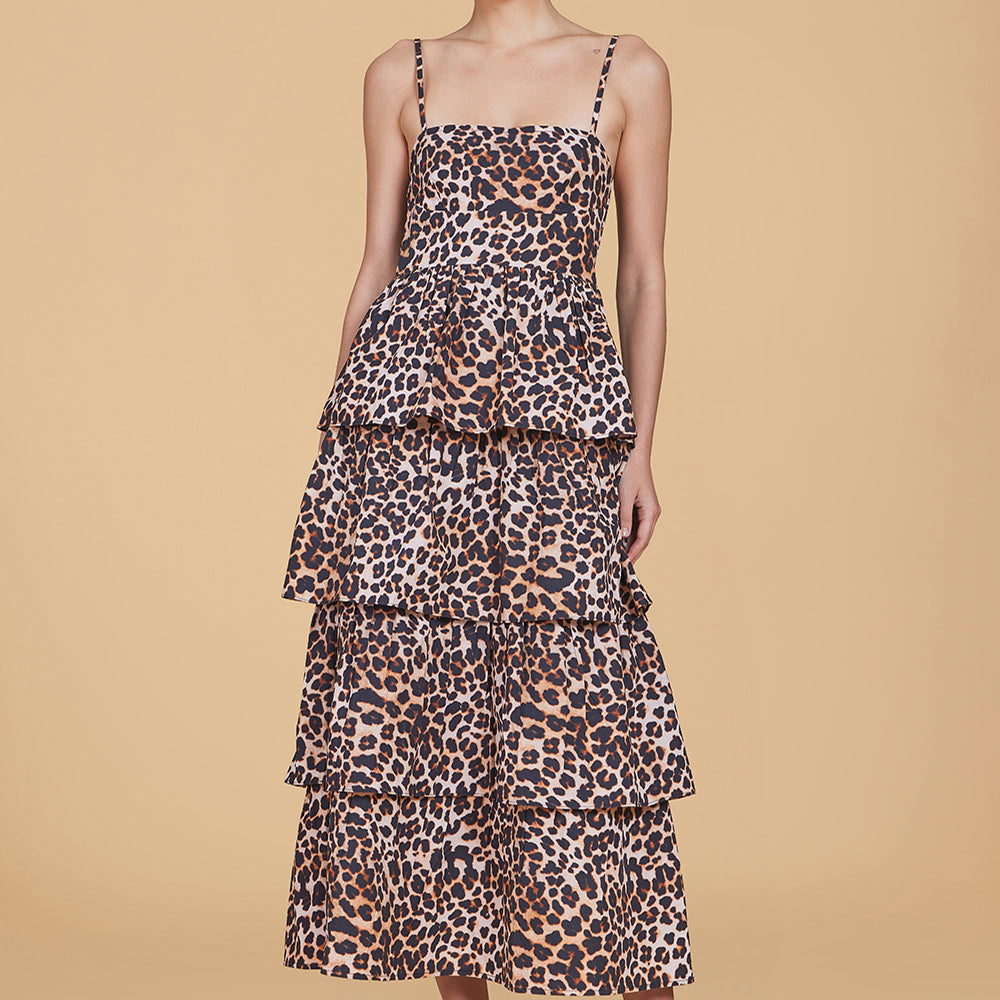 Ophelia Dress, Leopard