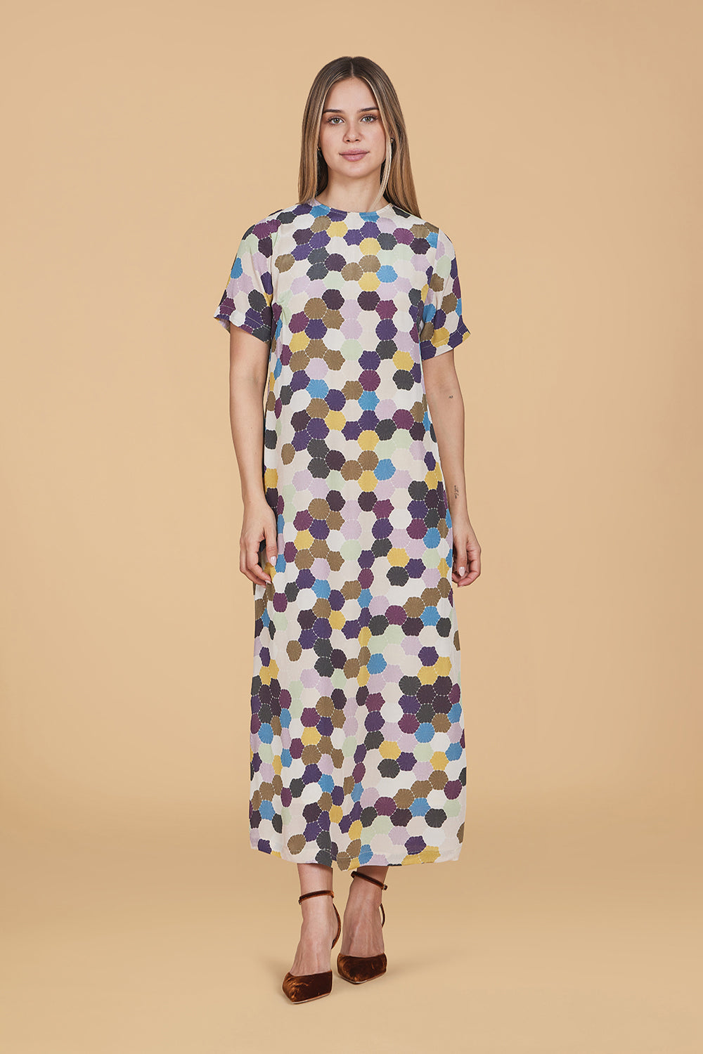 Gwenyth Dress, Vintage Mosaic